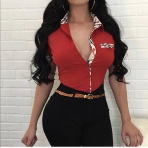 Red Bottom Shirt Large